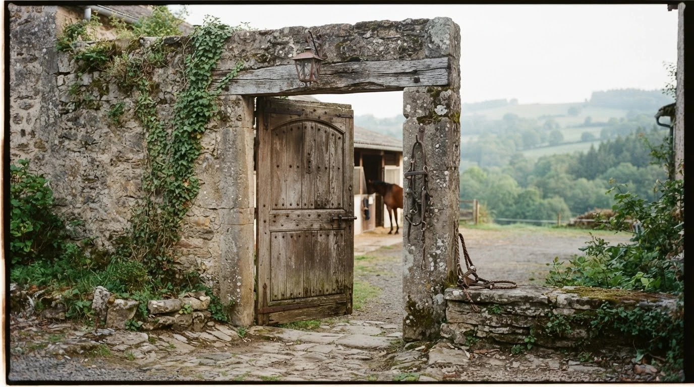 Entrée du Domaine du garay, centre équestre à Yssingeaux