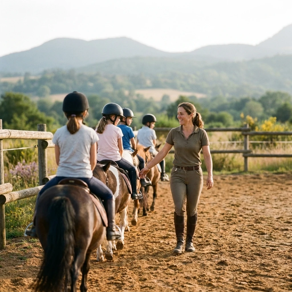 Cours de poney à Yssingeaux, Haute-Loire